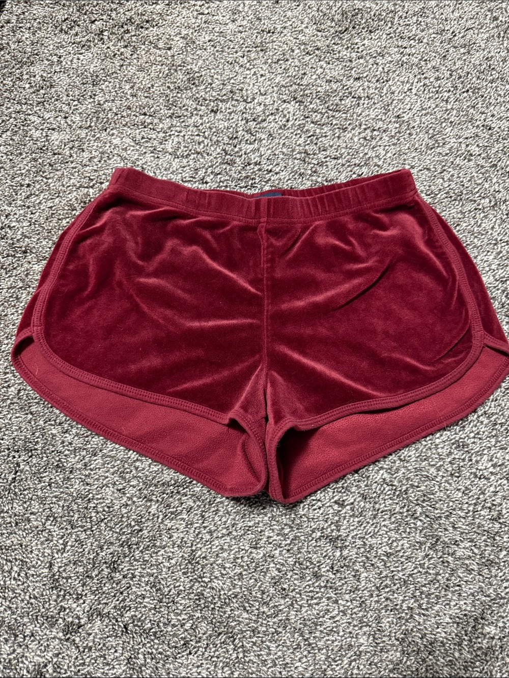 Dark red hollister shorts